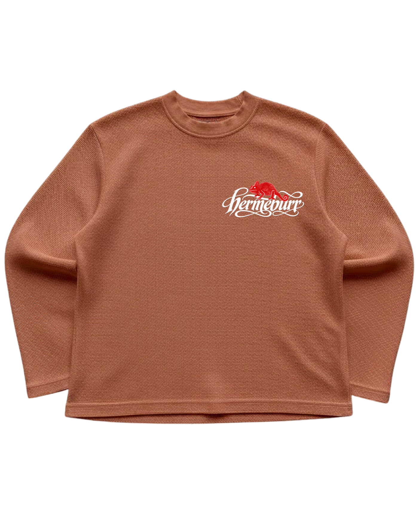 Rust Reptile Waffle Long Sleeve Tee