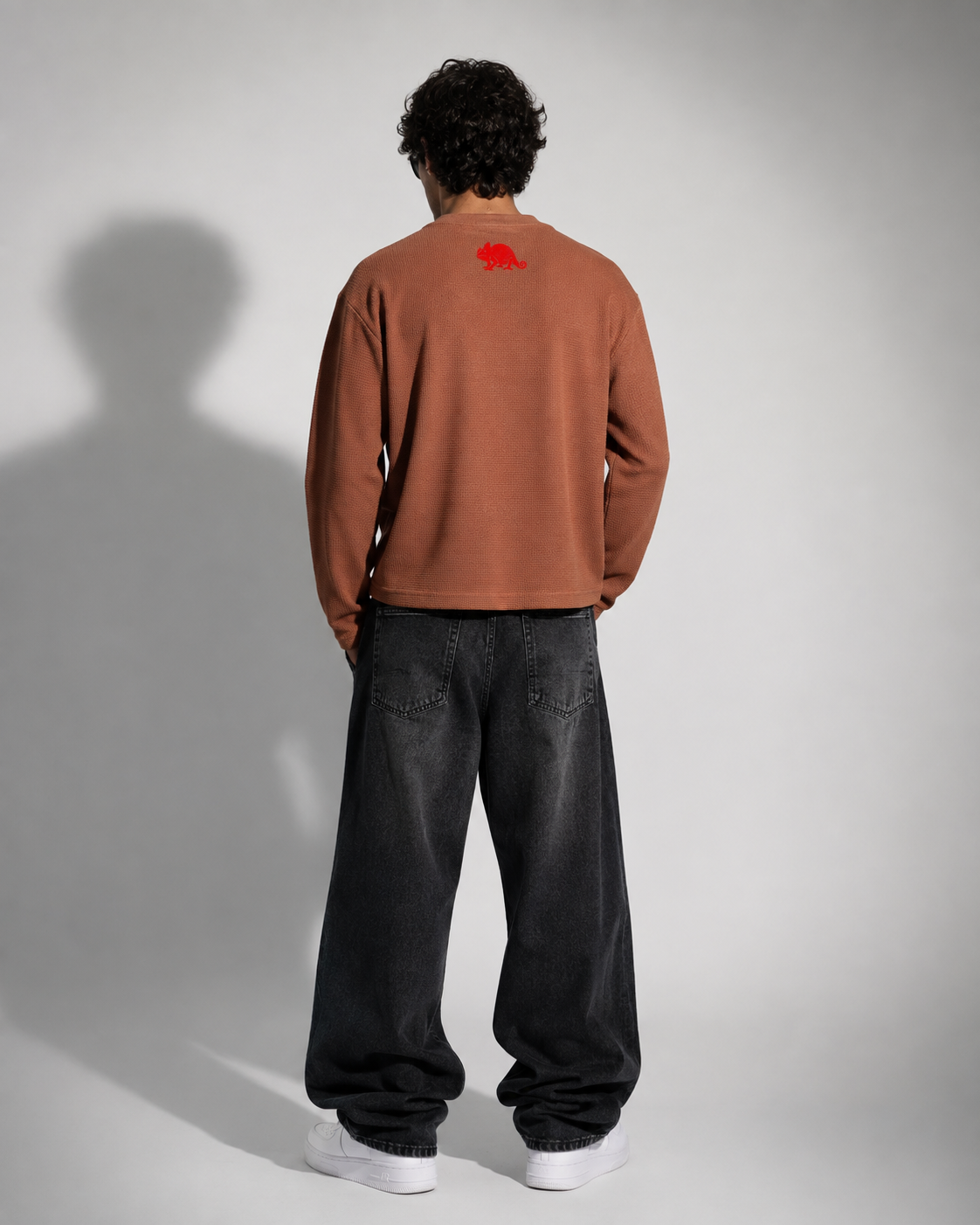 Rust Reptile Waffle Long Sleeve Tee
