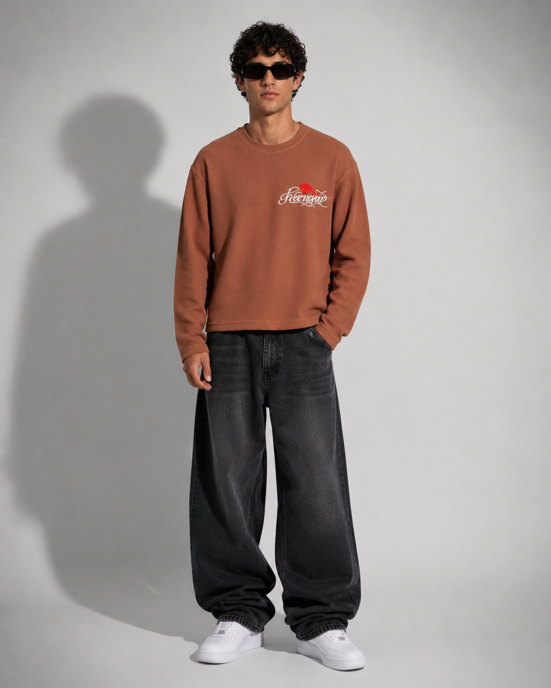 Rust Reptile Waffle Long Sleeve Tee