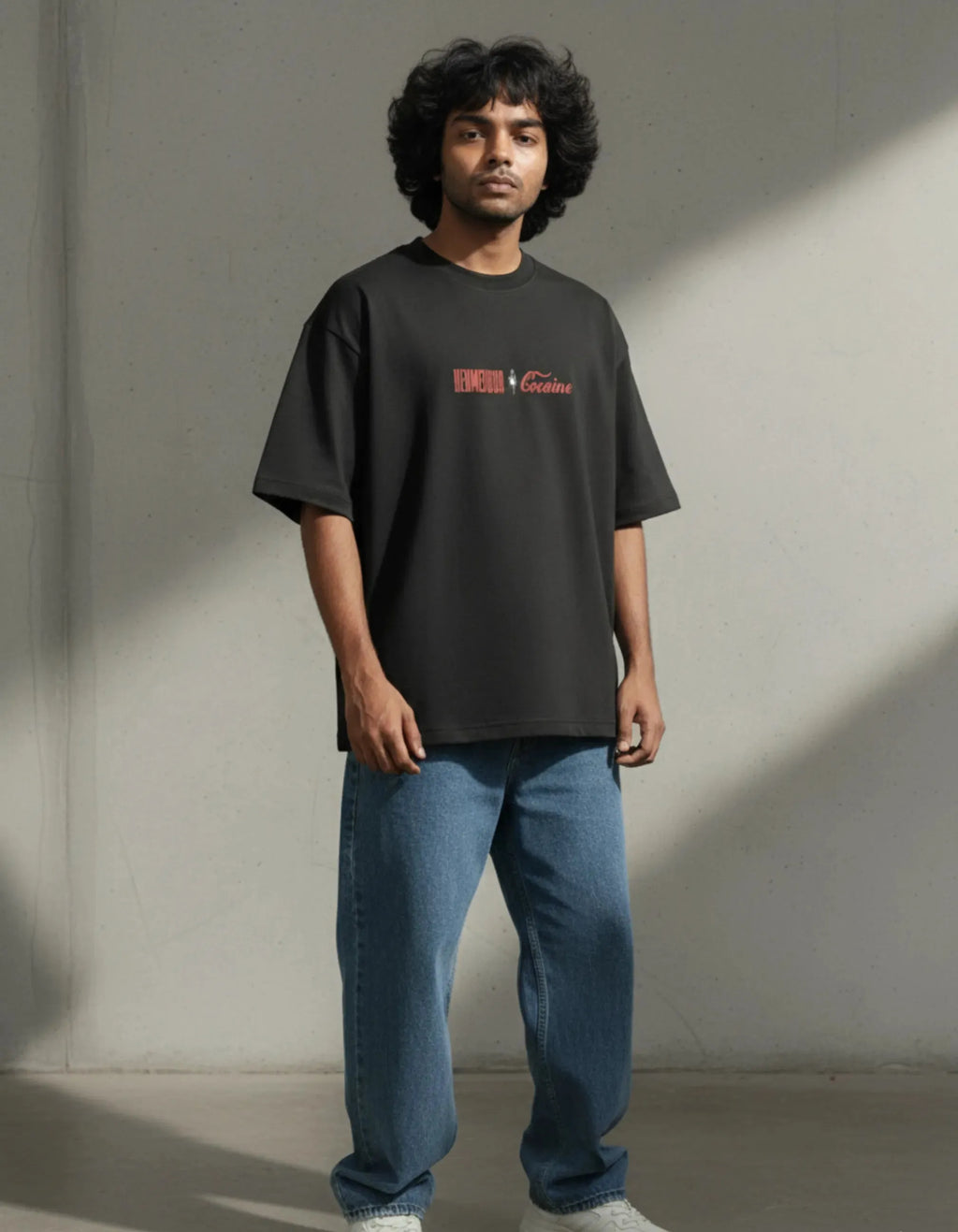Subversive Graphic Oversized Tee | The Cola Parody