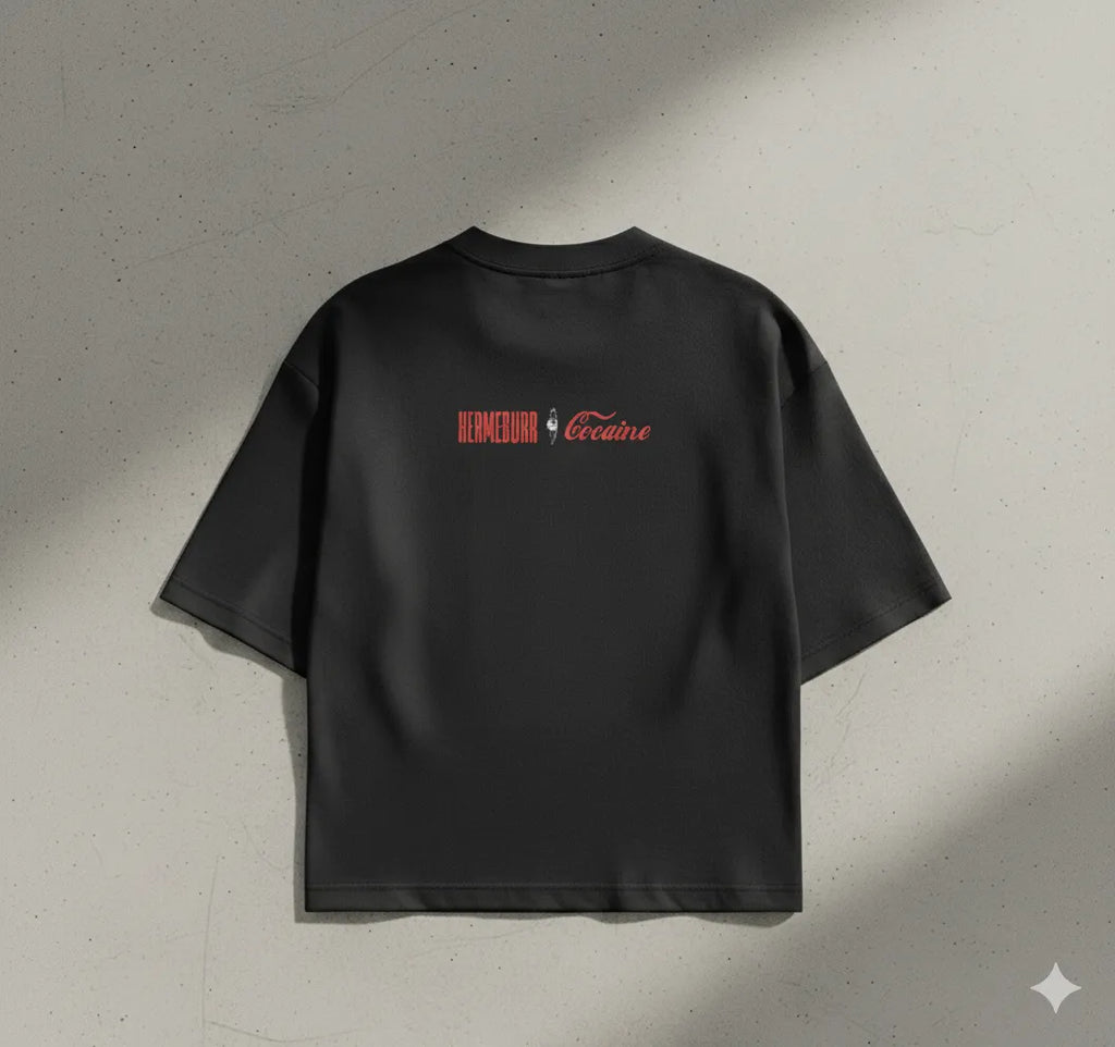 Subversive Graphic Oversized Tee | The Cola Parody