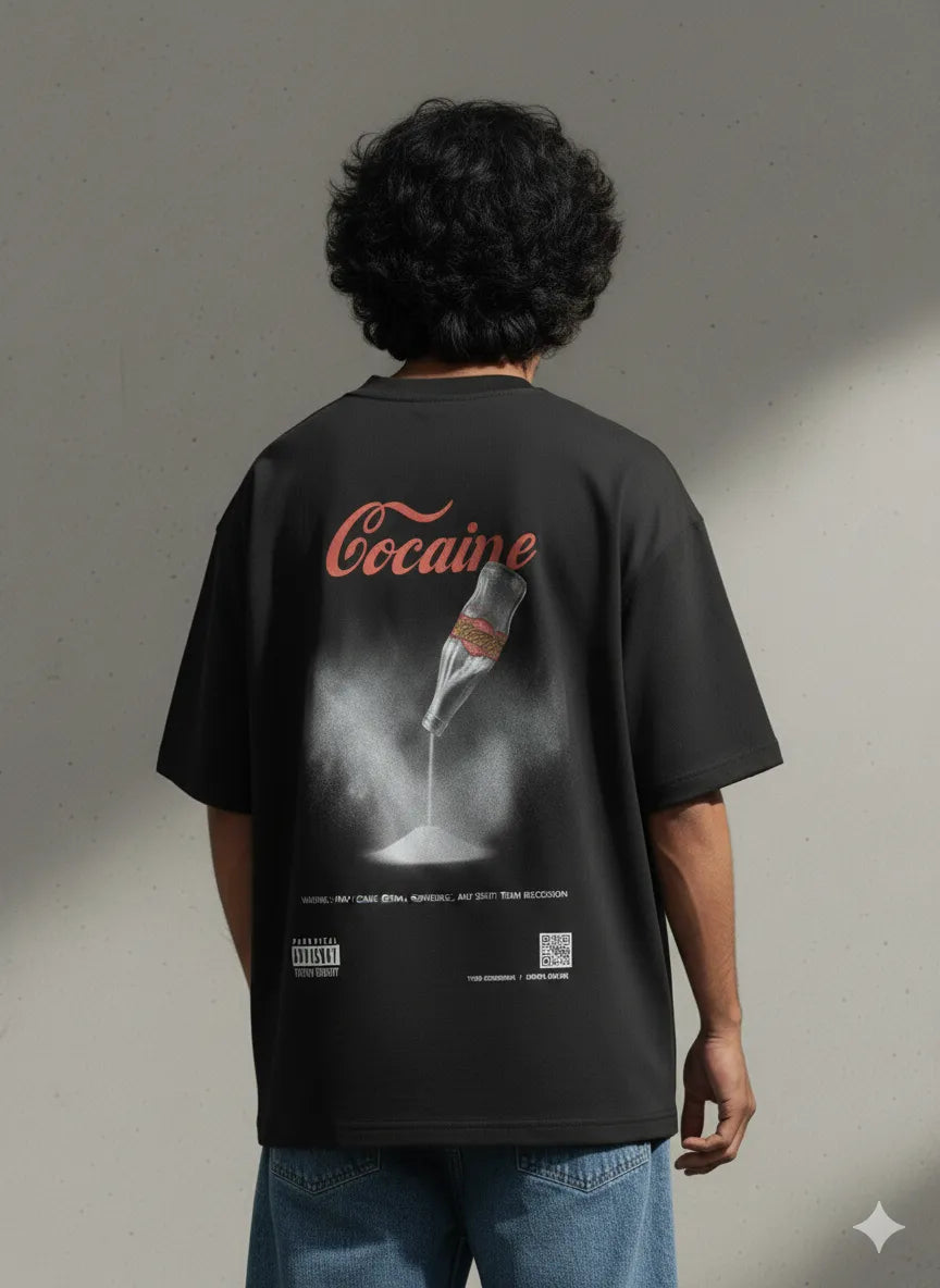 Subversive Graphic Oversized Tee | The Cola Parody