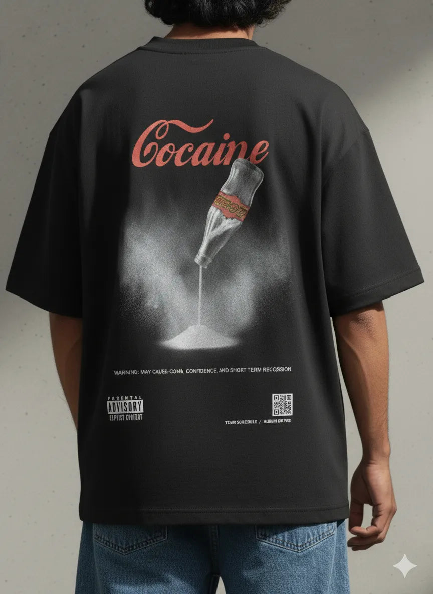 Subversive Graphic Oversized Tee | The Cola Parody