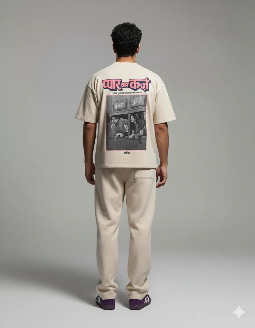 Vintage Bollywood Streetwear | Kaajal Frame Oversized Tee