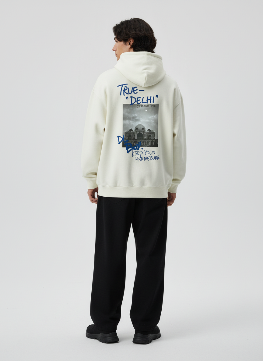 True Delhi Hermeburr Hoodie - Cream