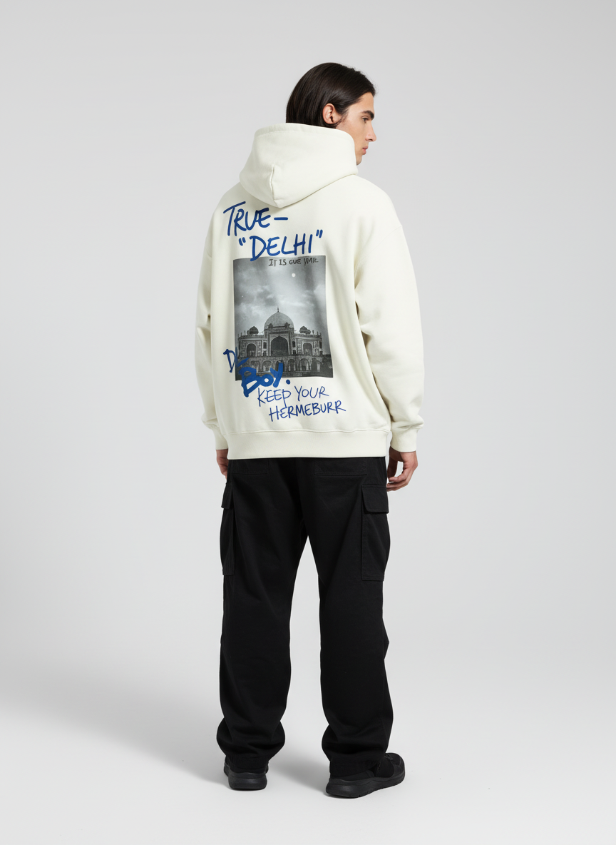 True Delhi Hermeburr Hoodie - Cream