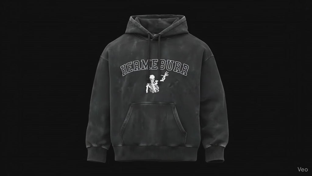 The Varsity Grunge Hoodie | HERMEBURR Skeleton