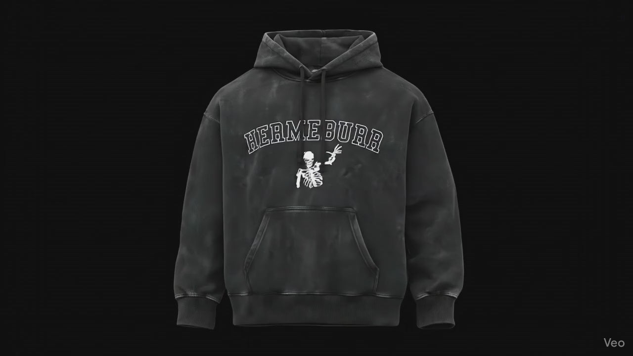 The Varsity Grunge Hoodie | HERMEBURR Skeleton